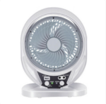4-in-1 Solar Rechargeable Fan with LED Light & USB Charging (8” Portable Cooling Fan) - Image 5