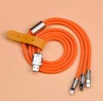 USB 3 in 1 Cable Type C/Micro/Lighting 180 Degree Rotatable 2 meter long - Image 2