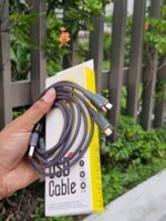 Braided 3 In 1 Charging Cable /Micro USB /Type-C Phone Charger/ USBC Data Cable 2Meter Long - Image 4