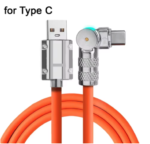 USB 3 in 1 Cable Type C/Micro/Lighting 180 Degree Rotatable 2 meter long - Image 5