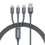 Braided 3 In 1 Charging Cable /Micro USB /Type-C Phone Charger/ USBC Data Cable 2Meter Long - Image 2