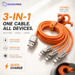 USB 3 in 1 Cable Type C/Micro/Lighting 180 Degree Rotatable 2 meter long